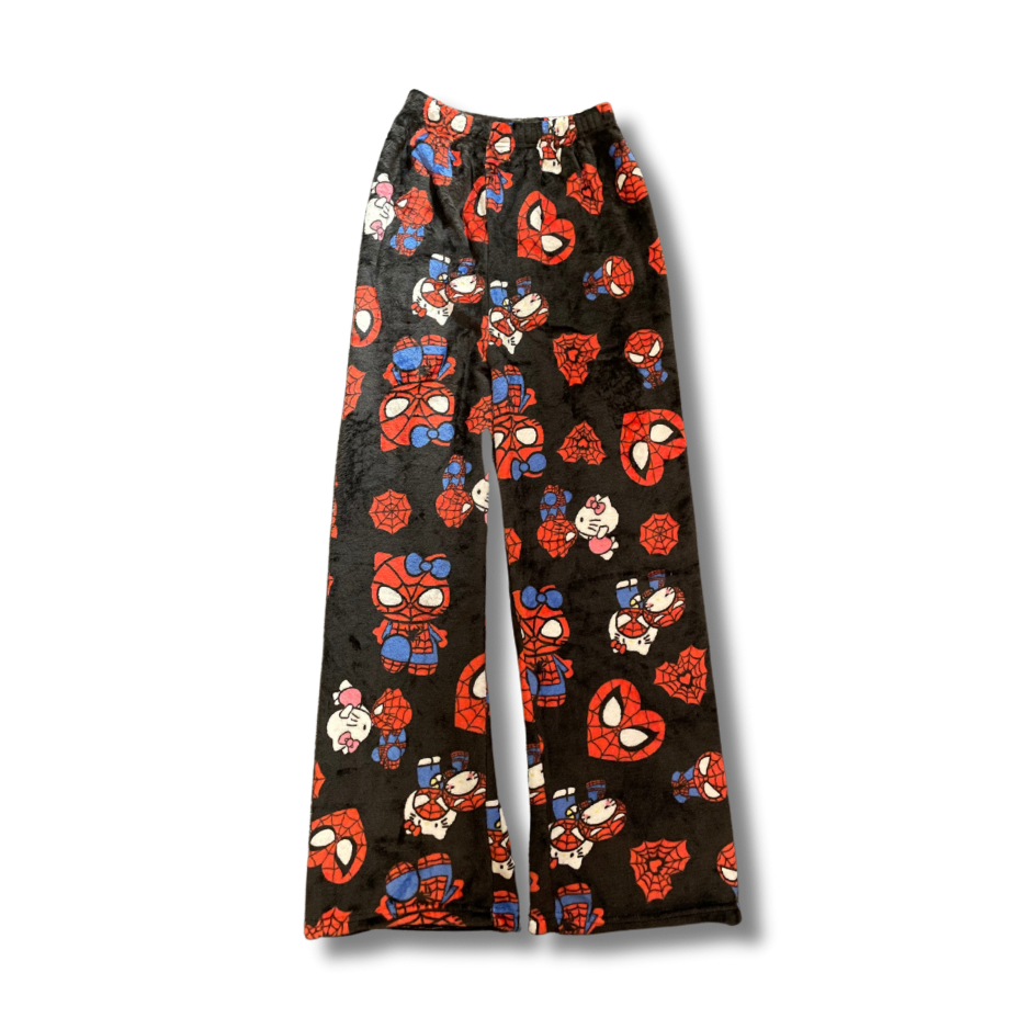 Black Spiderman Hello Kitty Pyjama Bottoms