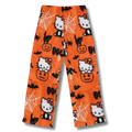 Halloween Spooky Orange Hello Kitty Pyjama Bottoms