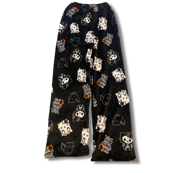 Halloween Spooky Black Hello Kitty Pyjama Bottoms