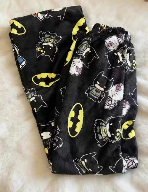 Black Batman Hello Kitty Pyjama Bottoms