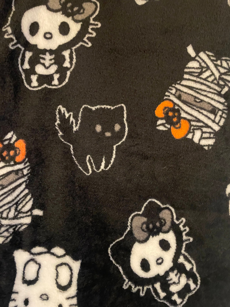 Halloween Spooky Black Hello Kitty Pyjama Bottoms